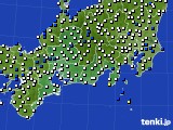 2019年09月17日の東海地方のアメダス(風向・風速)