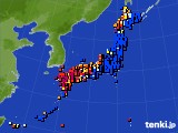 アメダス実況(日照時間)(2019年09月18日)