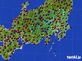 関東・甲信地方のアメダス実況(日照時間)(2019年09月19日)