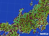 2019年09月19日の北陸地方のアメダス(日照時間)