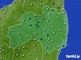 福島県のアメダス実況(風向・風速)(2019年09月19日)