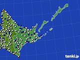 2019年09月19日の道東のアメダス(風向・風速)