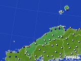 2019年09月19日の島根県のアメダス(風向・風速)