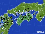 四国地方のアメダス実況(降水量)(2019年09月20日)