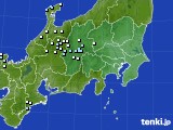 関東・甲信地方のアメダス実況(降水量)(2019年09月21日)