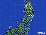 東北地方のアメダス実況(日照時間)(2019年09月21日)