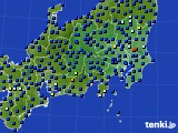 関東・甲信地方のアメダス実況(日照時間)(2019年09月22日)