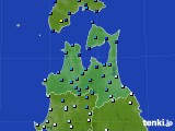 青森県のアメダス実況(降水量)(2019年09月23日)