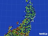 東北地方のアメダス実況(日照時間)(2019年09月23日)