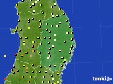 岩手県のアメダス実況(気温)(2019年09月23日)