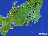 関東・甲信地方のアメダス実況(降水量)(2019年09月24日)