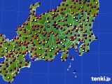 2019年09月25日の関東・甲信地方のアメダス(日照時間)