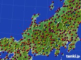 北陸地方のアメダス実況(日照時間)(2019年09月25日)