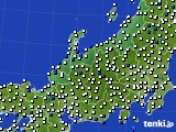 北陸地方のアメダス実況(風向・風速)(2019年09月25日)