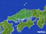 中国地方のアメダス実況(降水量)(2019年09月27日)