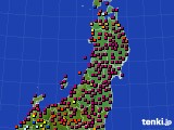 東北地方のアメダス実況(日照時間)(2019年09月27日)