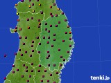 岩手県のアメダス実況(日照時間)(2019年09月27日)