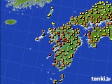 九州地方のアメダス実況(気温)(2019年09月27日)