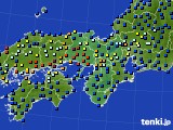 2019年09月28日の近畿地方のアメダス(日照時間)