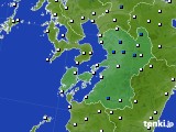 2019年09月28日の熊本県のアメダス(風向・風速)