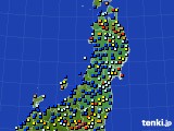 東北地方のアメダス実況(日照時間)(2019年09月29日)