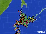 北海道地方のアメダス実況(日照時間)(2019年09月30日)