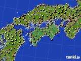 四国地方のアメダス実況(気温)(2019年09月30日)