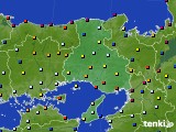 兵庫県のアメダス実況(日照時間)(2019年10月01日)