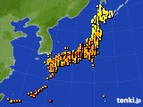アメダス実況(気温)(2019年10月01日)
