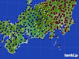 2019年10月02日の東海地方のアメダス(日照時間)