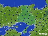 兵庫県のアメダス実況(日照時間)(2019年10月02日)