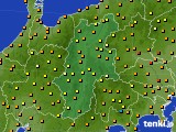 2019年10月02日の長野県のアメダス(気温)