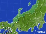 北陸地方のアメダス実況(降水量)(2019年10月03日)