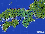 近畿地方のアメダス実況(日照時間)(2019年10月03日)