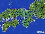 2019年10月03日の近畿地方のアメダス(日照時間)