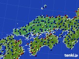 2019年10月03日の中国地方のアメダス(日照時間)