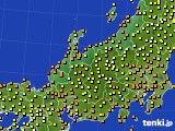 北陸地方のアメダス実況(気温)(2019年10月03日)
