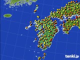 2019年10月03日の九州地方のアメダス(気温)