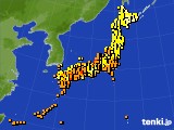 アメダス実況(気温)(2019年10月03日)