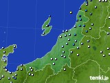 新潟県のアメダス実況(降水量)(2019年10月04日)