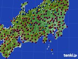 2019年10月05日の関東・甲信地方のアメダス(日照時間)