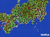 2019年10月05日の東海地方のアメダス(日照時間)