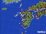 九州地方のアメダス実況(日照時間)(2019年10月05日)