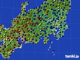 2019年10月06日の関東・甲信地方のアメダス(日照時間)