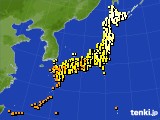 アメダス実況(気温)(2019年10月07日)