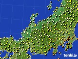 北陸地方のアメダス実況(気温)(2019年10月08日)