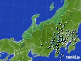 北陸地方のアメダス実況(降水量)(2019年10月11日)