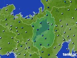 滋賀県のアメダス実況(降水量)(2019年10月12日)