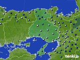 兵庫県のアメダス実況(降水量)(2019年10月12日)