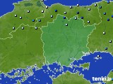 岡山県のアメダス実況(降水量)(2019年10月12日)